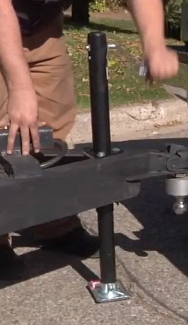 Pata Estabilizadora Trailer Con Gato Manivela Rueda 2000lbs