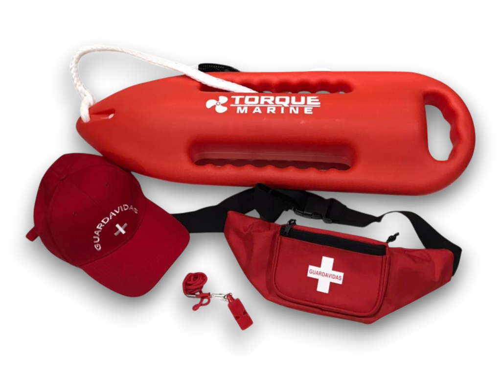 Kit Guardavidas Torpedo Profesional Rescate Torque Marine Combo 5 