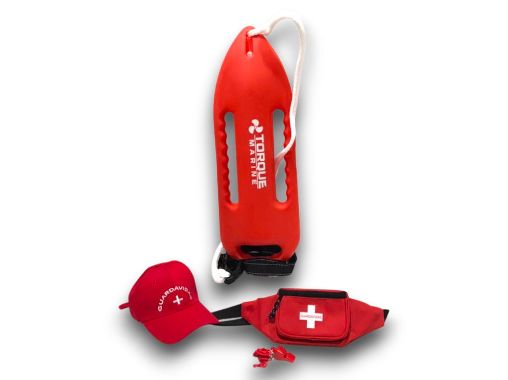 Kit Guardavidas Torpedo Profesional Rescate Torque Marine Combo 5 
