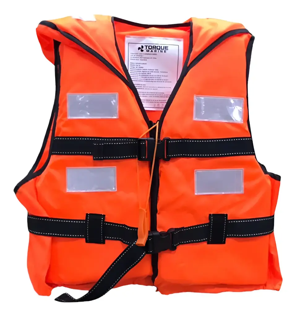 Chaleco Salvavidas Torque Marine Adulto Con Cuello Y Silbato Reglamentario No Aprobado
