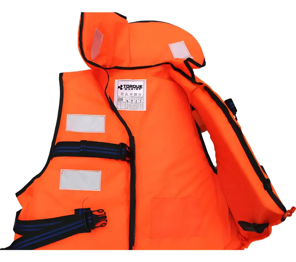 Chaleco Salvavidas Torque Marine Adulto Con Cuello Y Silbato Reglamentario No Aprobado