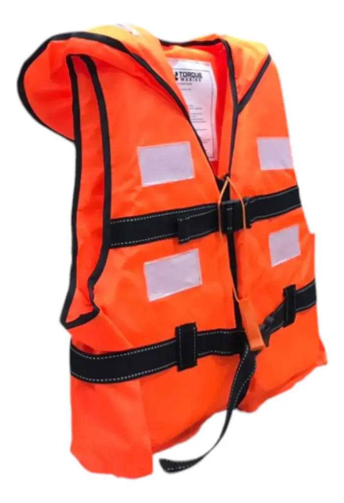 Chaleco Salvavidas Torque Marine Adulto Con Cuello Y Silbato Reglamentario No Aprobado