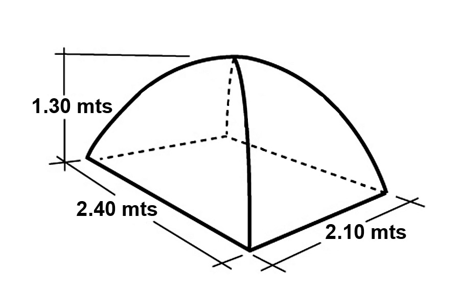 Carpa Iglu 4 Personas Albatros Monodome 4