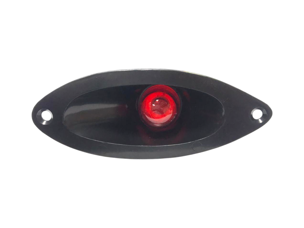 Farol de proa para embutir "ojo de gato" en plastico negro