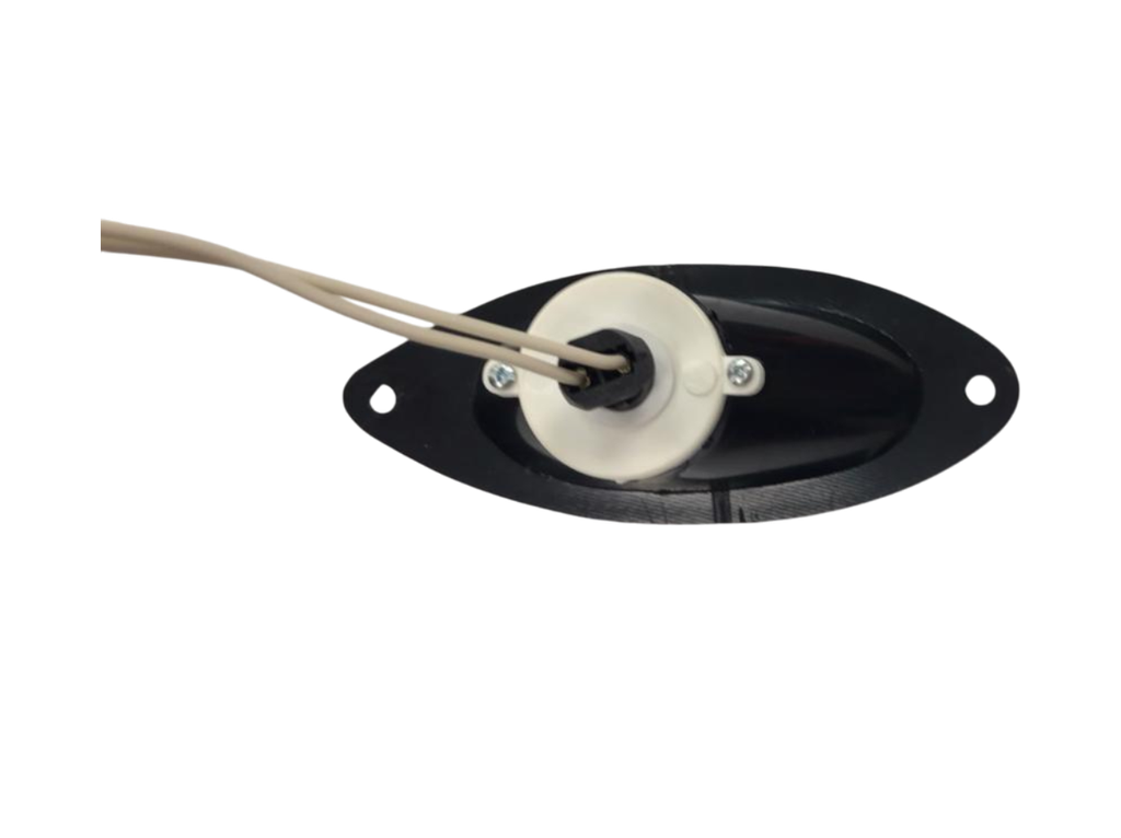 Farol de proa para embutir "ojo de gato" en plastico negro