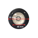 Faro de popa de plastico negro con lampara de led