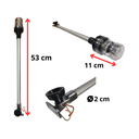 Luz de tope rebatible larga con base de Bronce Cromado con lampara de led