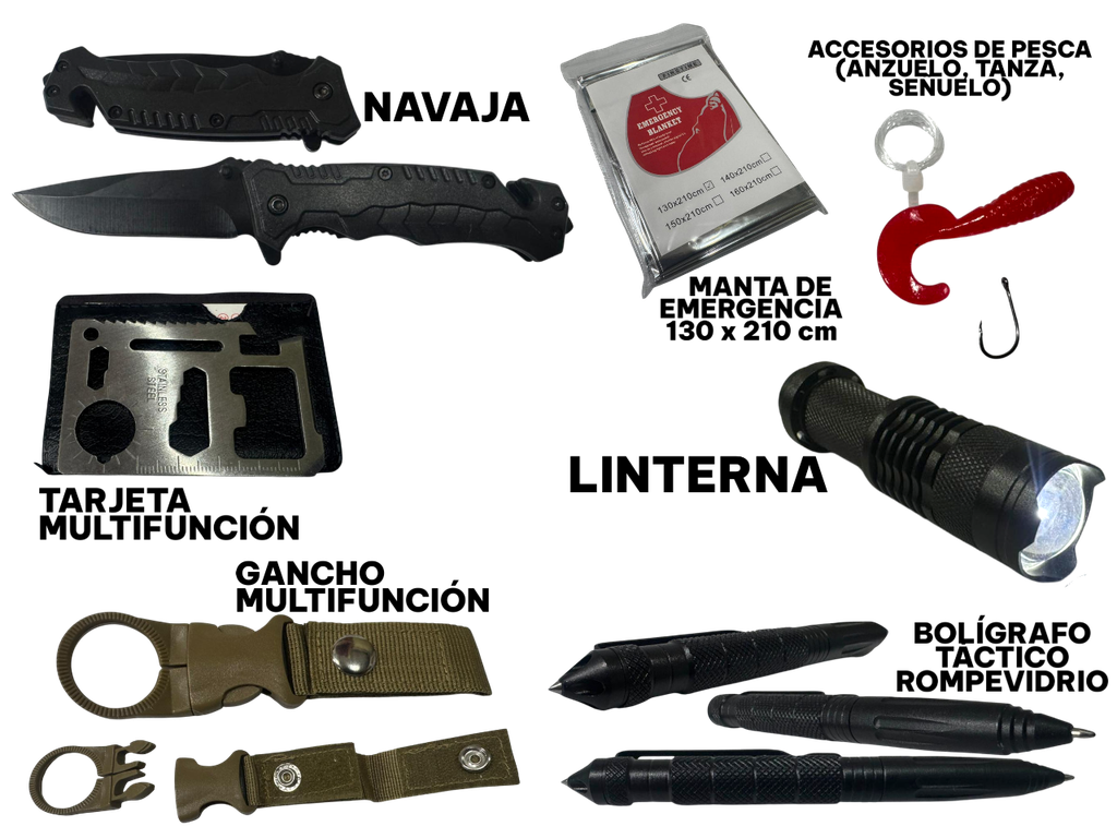 Kit De Supervivencia Awayco Multifunción Emergencia 11 En 1 