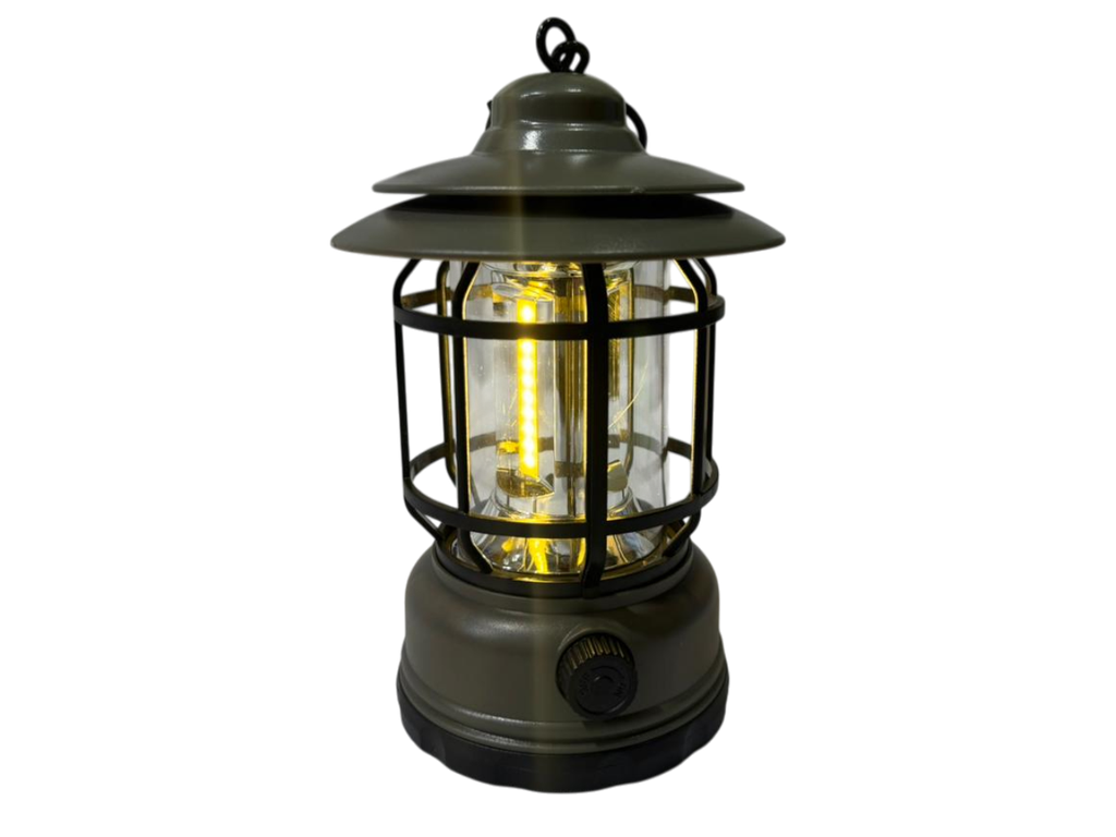 Farol Led Camping Awayco Recargable Con Bateria Verde