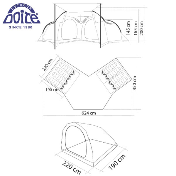 CARPA DOITE PIRINEO PRO P/8 PERS