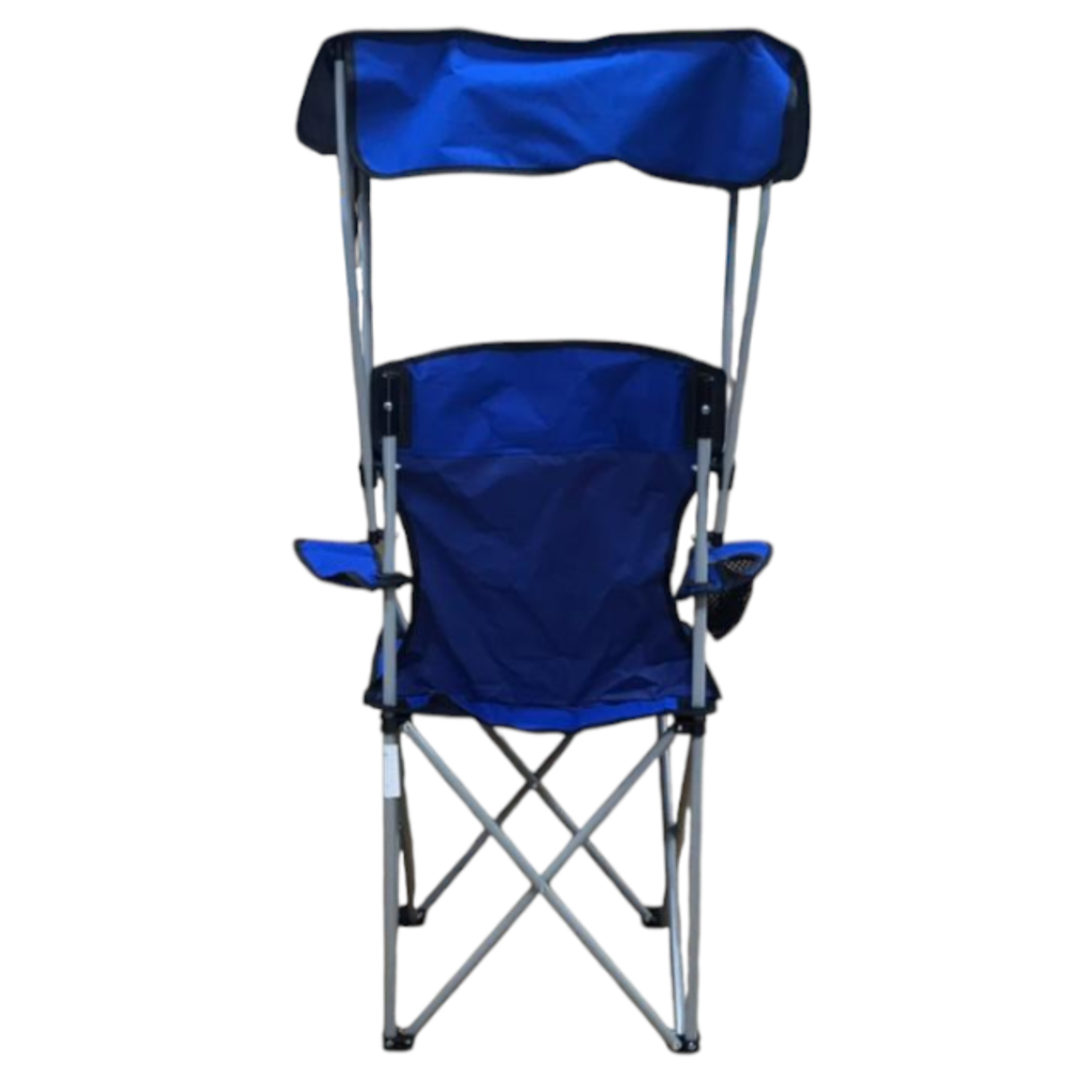 Silla Camping TOP Awayco Plegable Portátil Con Techo Toldo Azul