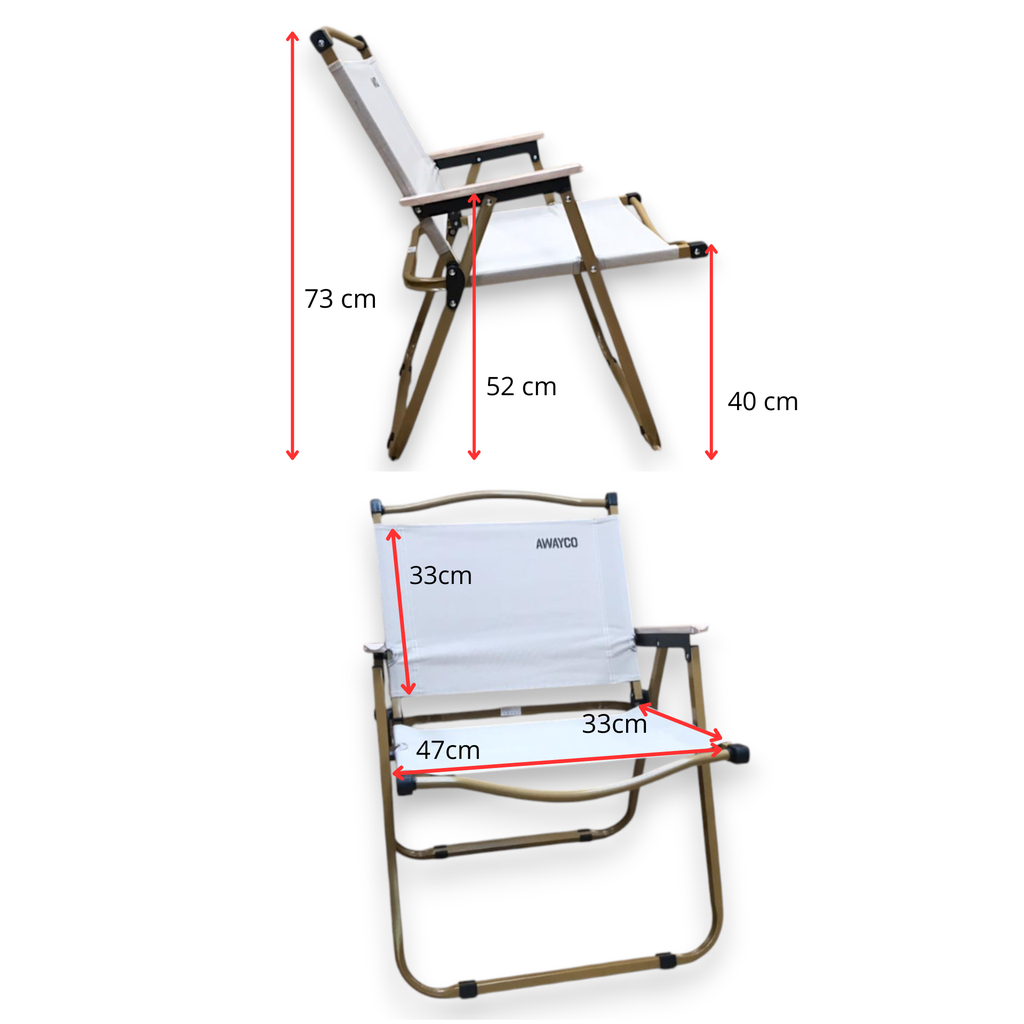 Reposera Awayco Premium Plegable Jardin Camping Descansar Beige