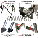 Silla Sillon Director Boss Awayco Plegable CampingReforzado Gris