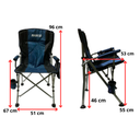 Silla Sillon Director Boss Awayco Plegable Camping Xl Reforzado Azul