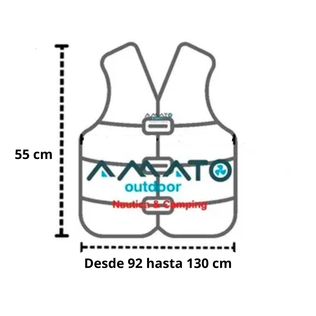 Combo 4 Chalecos Salvavidas + Circular Salvavidas Nautica