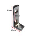 Conjunto de enganche de mesa completo de bronce cromado