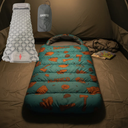 Bolsa Dormir Infantil Niños + Colchoneta Inflable Awayco Aqua