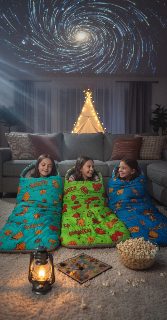 Bolsa Dormir Infantil Niños + Colchoneta Inflable Awayco Verde