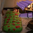 Bolsa Dormir Infantil + Aislante Plegable Awayco Camping Bolsa Azul - Aislante Violeta