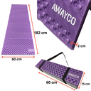 Bolsa Dormir Infantil + Aislante Plegable Awayco Camping Bolsa Azul - Aislante Violeta