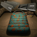 Bolsa Dormir Infantil + Aislante Plegable Awayco Camping Bolsa Azul - Aislante Violeta