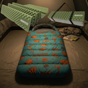 Bolsa Dormir Infantil + Aislante Plegable Awayco Camping Bolsa Azul - Aislante Violeta