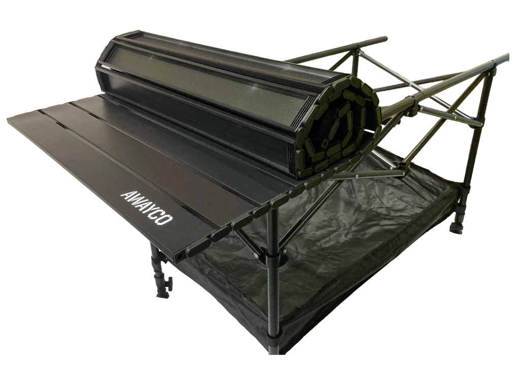 Mesa Plegable Awayco Enrollable Calidad Superior Negro