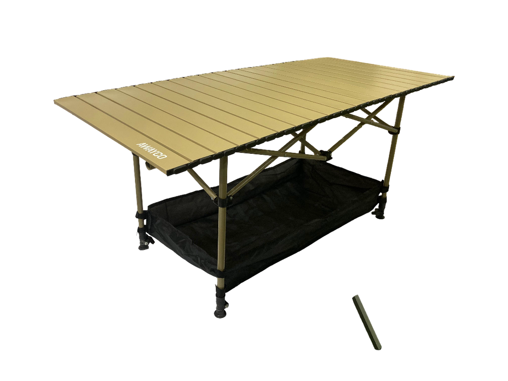 Mesa Plegable Awayco Enrollable  Calidad Superior Beige