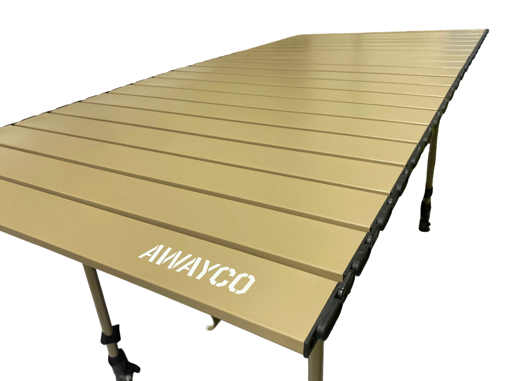 Mesa Plegable Awayco Enrollable  Calidad Superior Beige