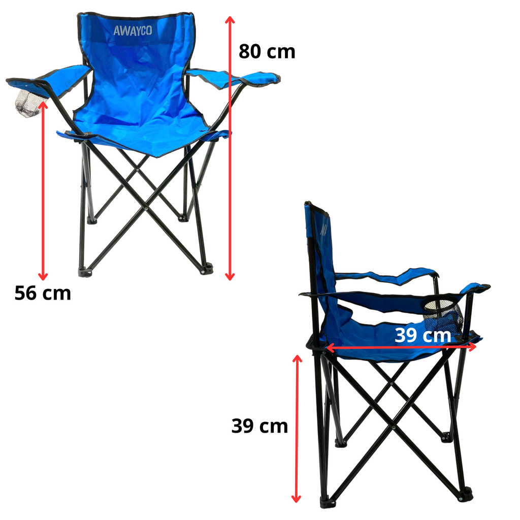 Silla Plegable Awayco Camping Reforzada Pesca Director Reposera Azul
