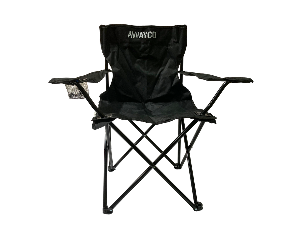 Silla Plegable SUN Awayco Camping Reforzada Pesca Director Reposera Negro