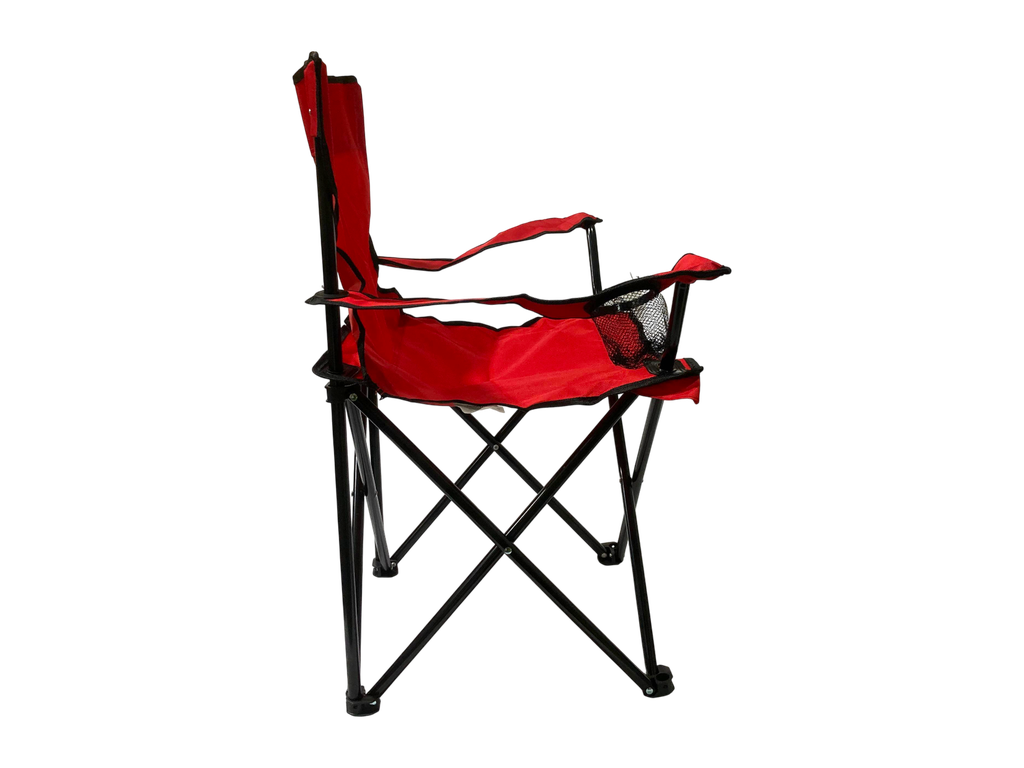 Silla Plegable SUN Awayco Camping Reforzada Pesca Director Reposera Rojo