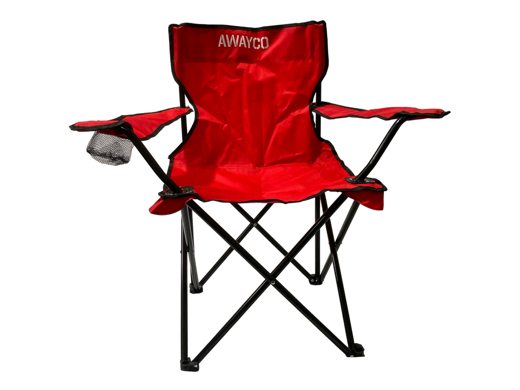 Silla Plegable SUN Awayco Camping Reforzada Pesca Director Reposera Rojo