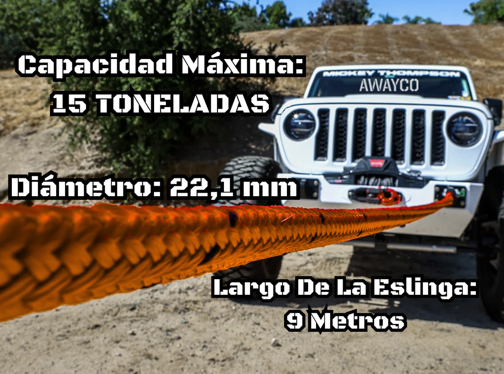 Kit Plancha Desatasco + Eslinga Dinamica 4x4 Rescate Awayco