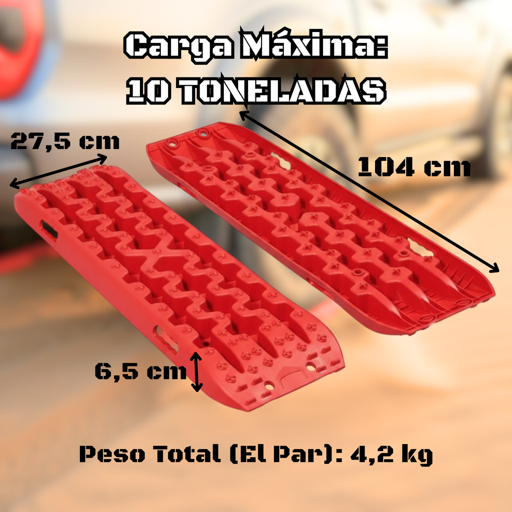 Kit Plancha Desatasco + Eslinga Dinamica 4x4 Rescate Awayco