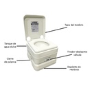 Carpa Baño Awayco Box Vestidor Cambiador Con Inodoro Químico Torque Marine 10l + Liquido Faba