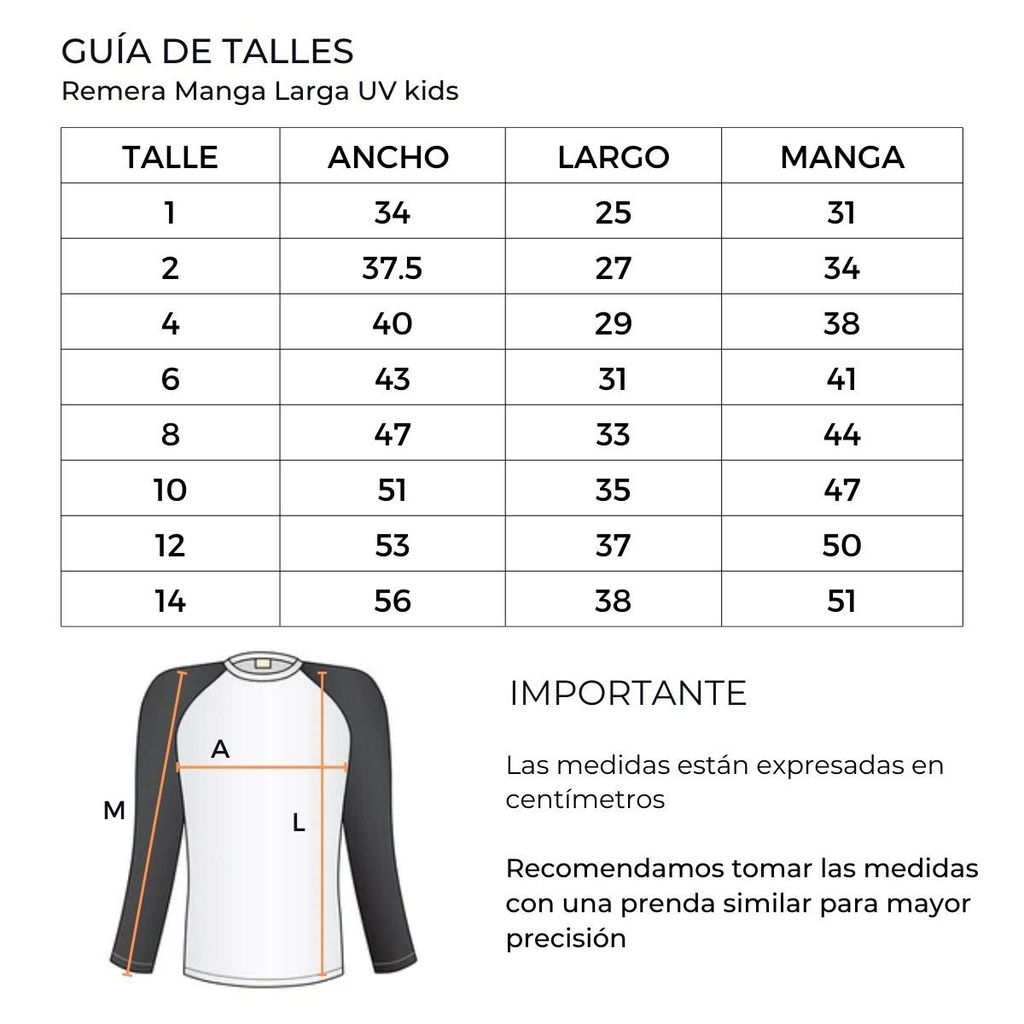 Remera UV niño Surf Talle 6