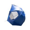 Sombrilla c/Rompeviento Spinit 2.5m Azul