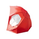 Sombrilla c/Rompeviento Spinit 2.5m Rojo