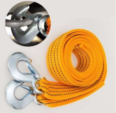 Slinga De Remolque Linga Plana Tela 50 Mm Con Ganchos 2 Ton