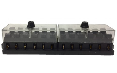 Fusilera Fusiblera Universal 12 Fusibles Plano Con Tapa