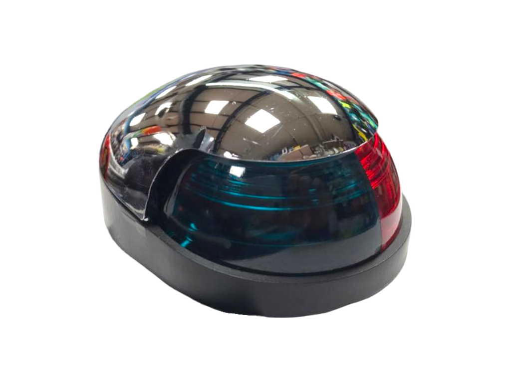 Faro De Proa Bicolor Cromado Navegacion Lancha Nautica