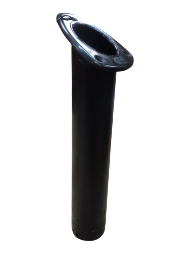 Posacaña de embutir de boca mediana en plastico negro