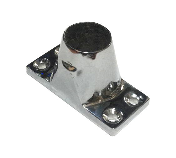 Base Para Guardamancebo Bronce Cromado 23mm Recto