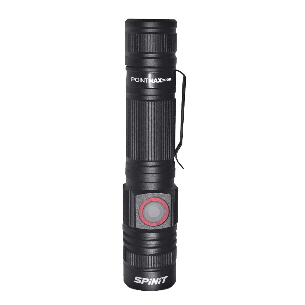 Linterna Spinit Pointmax 200r Recargable Usb 200 Lumens