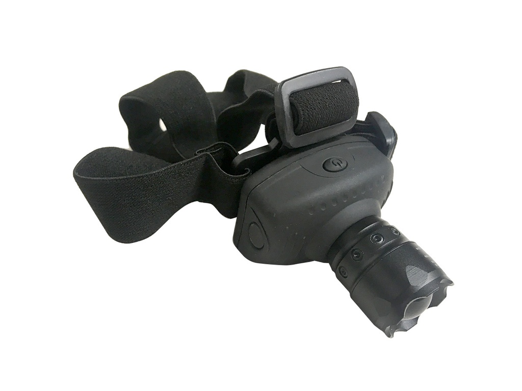 Linterna Minero Con Correa Cabeza Cree Led Zoom Minera