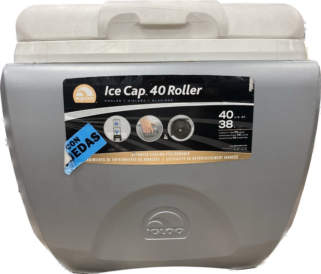 Conservadora C/ruedas Igloo Ice Cap 40qt 38l Usa Con Detalle