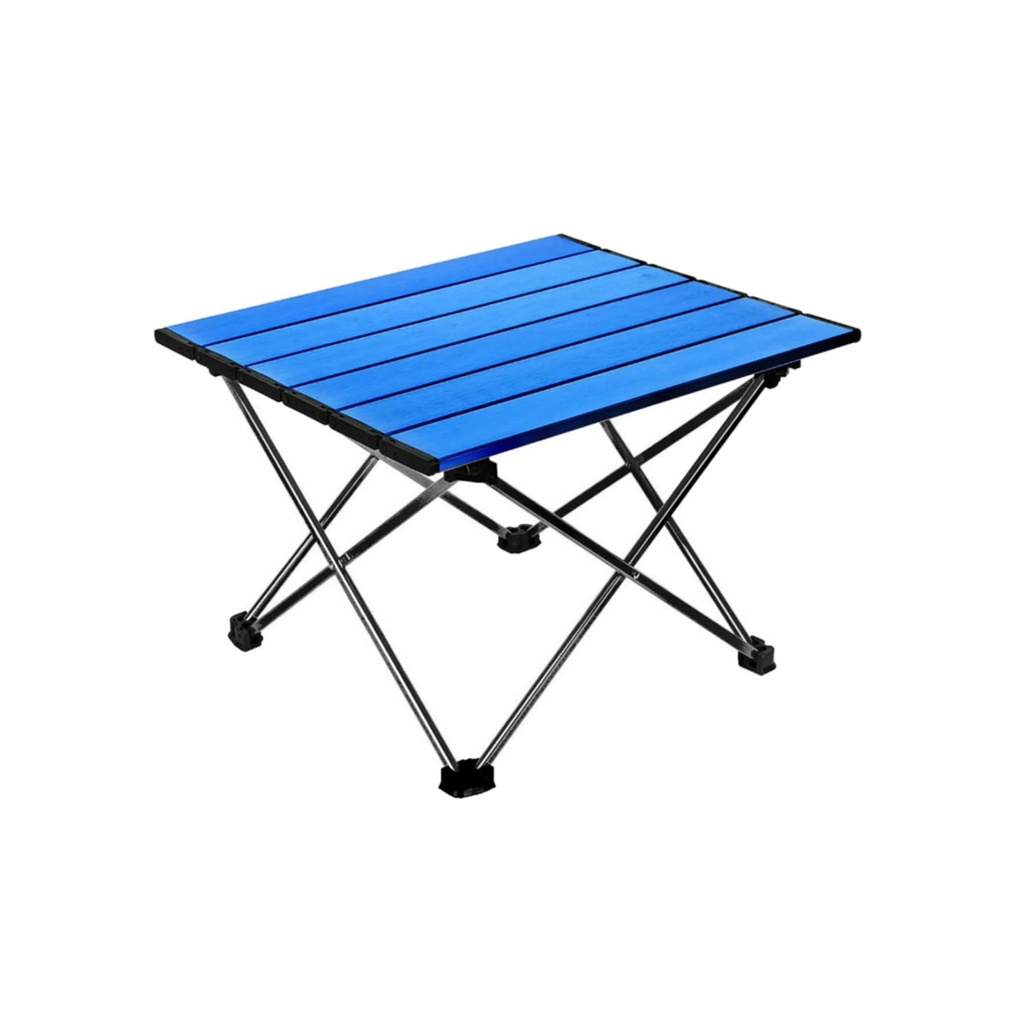 Mesa Camping De Aluminio Plegable Portatil Con Bolso