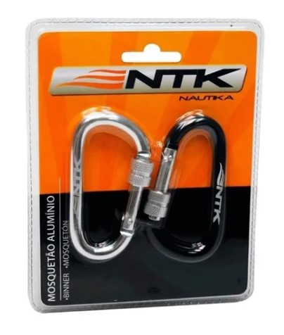 Mosqueton Multiuso Aluminio 8mm Ntk Reforzado Por Par