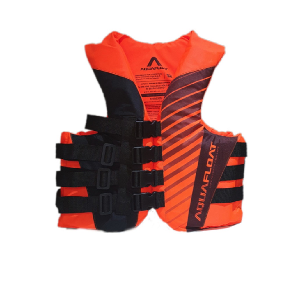 Chaleco Salvavidas Aquafloat Ski Moto De Agua 4 Cinturones Talle 10